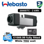 2 kWh WEBASTO HEATER AIR TOP 12V DIESEL 2000 ST C - FULLY FITTED